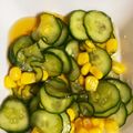 ミンジュン's cooksnap of when they made きゅうりとコーンの酢の物♪.