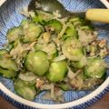 クックZTL54V☆'s cooksnap of when they made オイルサーディン×キュウリサラダ.