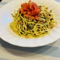 れいちゃん0150's cooksnap of when they made ♡簡単！ひとりご飯♡　キムチのパスタ.
