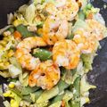 クック2ZH708☆'s cooksnap of when they made ■中華・海老とキャベツの塩にんにく炒め■.