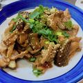 なつ♫'s cooksnap of when they made 豚肉と茄子のポン酢炒め.