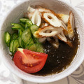 ちゃまたまご's cooksnap of when they made 簡単＊もずく・きゅうり・ちくわの酢の物.