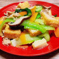 のんべぇヒロ's cooksnap of when they made 豚肉と厚揚げとチンゲンサイ中華炒め.