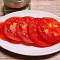 のんべぇヒロ's cooksnap of when they made トリュフ塩でコクうま！スライストマト.