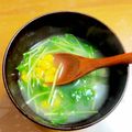 はちみつlove's cooksnap of when they made トウモロコシと豆苗＊お味噌汁.