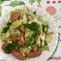 おはなすき's cooksnap of when they made キャベツとウインナーの炒め物.