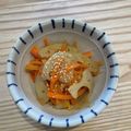 Tomomims's cooksnap of when they made 蓮根と人参の簡単きんぴら☆.