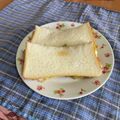 クック49L4Ho☆'s cooksnap of when they made 山盛りキャベツと卵のチーズトーストサンド.