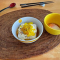 komutatata's cooksnap of when they made 刻み沢庵の白だしマヨ冷奴。ブラペがうまい.