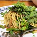 hiromitkb's cooksnap of when they made 春菊(小松菜)&アンチョビのパスタ.