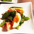 クックLCJQO8☆'s cooksnap of when they made スナップえんどうとベーコン、卵のサラダ.