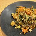たぬきのうどん屋さん's cooksnap of when they made めちゃウマ！石焼ビビンバ風チャーハン.
