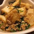 ONE★MAYU★'s cooksnap of when they made 節約♡厚揚げとニラのピリ辛そぼろ炒め.