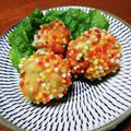 ﾏｯｽｨｰｰ's cooksnap of when they made はんぺんと豆腐のフワフワぶぶあられ衣揚げ.