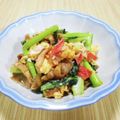 ＠迷子＠'s cooksnap of when they made ガッツリ！豚肉と小松菜のオイマヨ炒め.