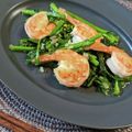 パピパピくん's cooksnap of when they made 春＊菜の花と海老のﾆﾝﾆｸゆず胡椒炒め.