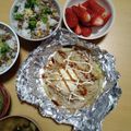 よちりん's cooksnap of when they made 博多屋台の味４★野菜のホイル焼きお好風♪.
