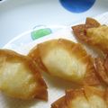 oha-na's cooksnap of when they made すごくおいしい！ポテトとチーズの揚げ餃子.