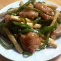 徹嫁っち's cooksnap of when they made 本格中華の味♪鶏むね肉と笹竹の青椒肉絲.