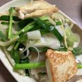へそ曲がりクック's cooksnap of when they made ニラ豆腐チャンプルー.