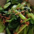 ヨシヨッシー's cooksnap of when they made 小松菜の昆布風味ナムル韓国風.