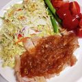 もにゃっこ's cooksnap of when they made 【飯泥棒】❀玉ねぎソースのポークソテー❀.
