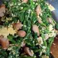 シェリア☆'s cooksnap of when they made のらぼう菜と卵ベーコンのマヨ炒め.