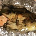かずくん☆'s cooksnap of when they made 簡単！塩鮭とバターでホイル焼き。　.