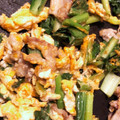 クックS5N2AF☆'s cooksnap of when they made 豚肉と小松菜のふわふわ卵炒め.
