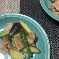 おはなすき's cooksnap of when they made アスパラとナスの炒め物.
