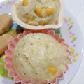 フレンチブルブル's cooksnap of when they made コーンと青のりの蒸しパン♡離乳食・おやつ.