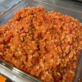 mamechii's cooksnap of when they made 大豆のお肉・ミンチタイプでミートソース.