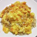 しろぷりんママ's cooksnap of when they made 万能味ソースでレンチンふわとろオムライス.