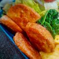 ❤️かわだん❤️'s cooksnap of when they made マルシンハンバーグとホウレン草の炒めもの.