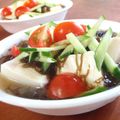 noamanma's cooksnap of when they made 夏野菜と豆腐もずく和え.