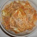 白いぐれーぷ's cooksnap of when they made 豚肉とキャベツのスパゲティ☆ボロネーゼ風.