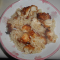 白いぐれーぷ's cooksnap of when they made 唐揚げ炊き込みご飯簡単めんつゆ2合炊飯器.