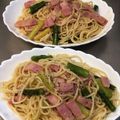 ちゃむ✩'s cooksnap of when they made アスパラとベーコンのバター醤油パスタ.