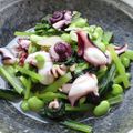 あっこ姉's cooksnap of when they made 小松菜とたこと枝豆のアーリオ・オーリオ.