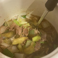 海老ふりゃ〜's cooksnap of when they made 風邪にも！鴨南蛮風♪豚肉とネギのつけ蕎麦.
