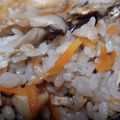 えみ三世＠休眠弦's cooksnap of when they made 冷凍貝柱と椎茸と黒舞茸の簡単炊き込みご飯.