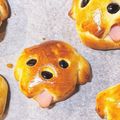 arariko's cooksnap of when they made いぬパン　舌を出した子犬.