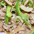 あんほっぺ's cooksnap of when they made 牛バラ肉とピーマンの炒め物～プルコギ風.