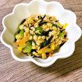 ♬ぶちこ♬'s cooksnap of when they made 【学校給食】納豆の五菜あえ.
