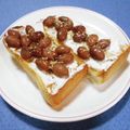 ＠迷子＠'s cooksnap of when they made 金時豆とヨーグルト・クリチのトースト.