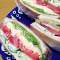 えみりんたん's cooksnap of when they made 超簡単レンジだけ！ふわとろたまごサンド♪.