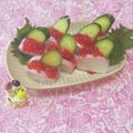 みかかめ's cooksnap of when they made ♪かまぼこのきゅうりに筋子はさみ♪.