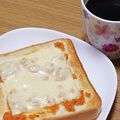 ﾋﾟﾛﾐ♡'s cooksnap of when they made めんたいマヨソースのチーズトースト.