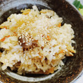 たいたん。's cooksnap of when they made ごま香る♪ほたての炊き込みごはん.
