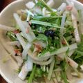 ばたみそーぱん☆'s cooksnap of when they made 水菜と大根の梅ぇ〜サラダ.